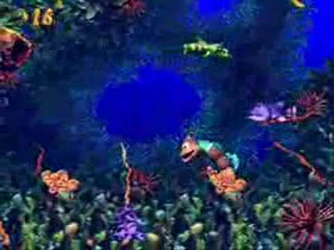 DKC3 Fish Food Frenzy in Bazza's Blockade
