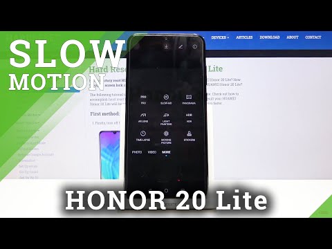 Honor 20 Lite How to Record Slowmotion