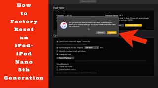 How to Factory Reset an iPod- iPod Nano 5th Generation 2020