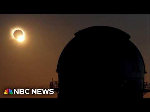 Once-in-a-lifetime total solar eclipse sweeps across Europe