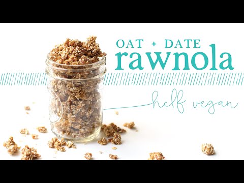 Oat Rawnola // easy, vegan, healthy, tastes like cookie dough!