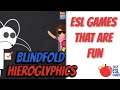 ESL Games That Are Fun Blindfold Hieroglyphics Videos For Teachers