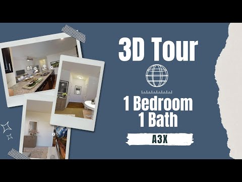 A1X | 1 Bed 1 Bath | 860 sf | $1620 - $1862 | 6 to 15 month lease terms property video