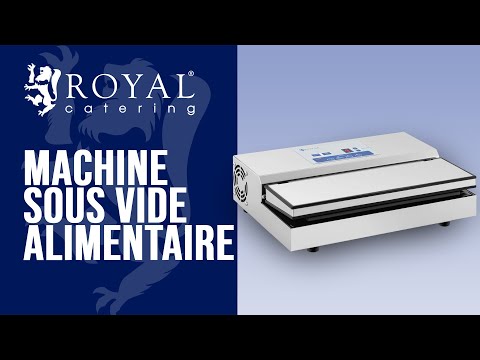 Vidéo - Machine sous vide alimentaire - 440 W - 31 cm - Inox