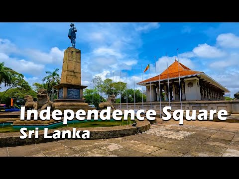 praça da independência Sri Lanka | praça da independência arcade Colombo | 4K
