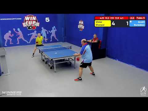 08:30 Шарпай Виктор  3-2 Бурдаков Андрей   стол 5  ЮГ-2  29.07.22