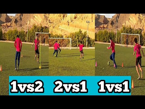 1vs2 & 1vs1 & 2vs1 | Soccer Training | Master your attacking and defending skills