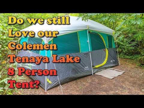 Coleman Tenaya Lake 8 Person Fast Pitch Tent Setup - 2 Year Update - Does This Family Tent Hold Up?