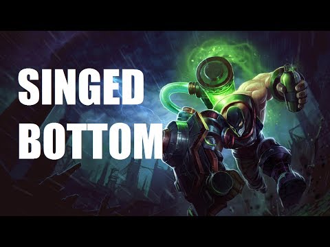 League of Legends - Singed and Blitzcrank Bottom - Full Game With Joe