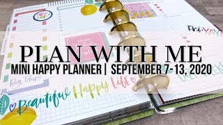 Plan with Me | Mini Happy Planner | September 7-13, 2020 | #happyplanner