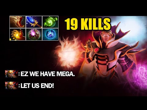 Pro Invoker VS Megacreeps Crazy Comeback Dota 2