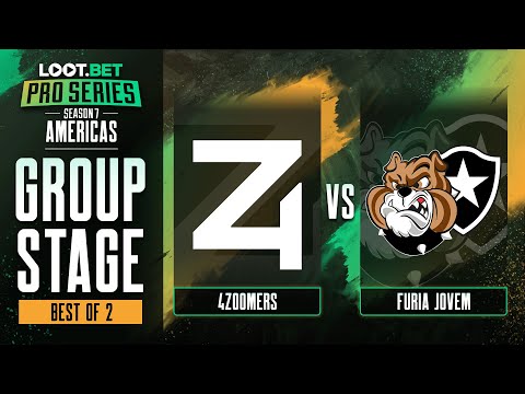 4 Zoomers vs Fúria Jovem Game 1 - Pro Series 7 AM: Group Stage w/ rkryptic & neph