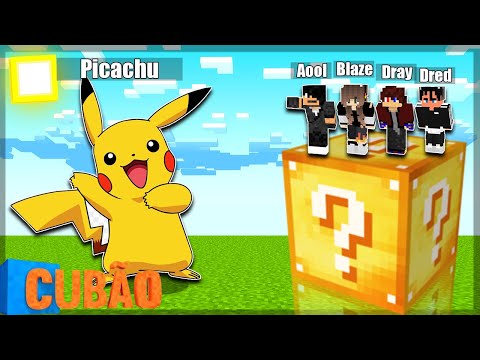 Minecraft: CUBÃO DE LUCKY BLOCK DO PIXELMON ! - Lucky Block PVP