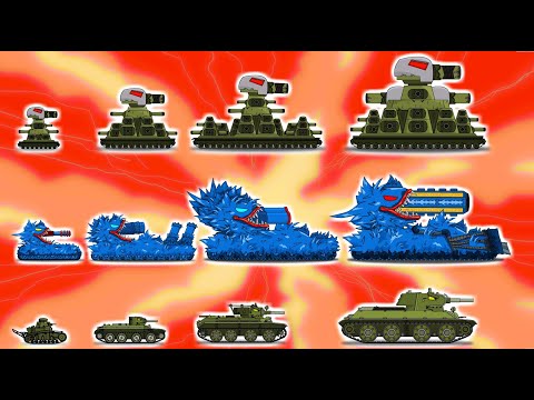 ВСЕ СЕРИИ ЭВОЛЮЦИЯ ГИБРИДОВ - Мультики про танки
