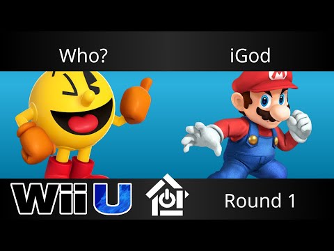Discover Smash 9/22/17 - Who? (Pac-Man) vs iGod (Mario) - Smash 4 Round 1