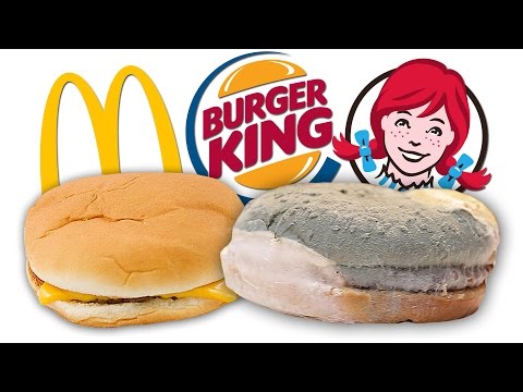 Timelapses Of Fast Food Burgers Molding Over (Or Not)