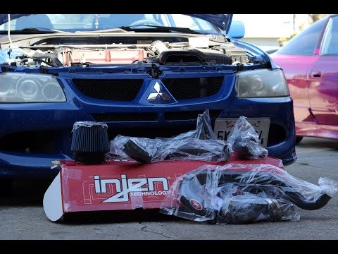 EVO 8 COLD AIR INTAKE INSTALL!!