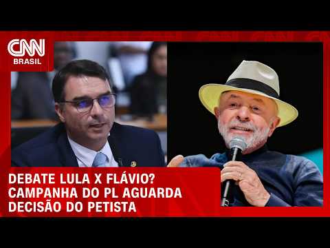 Campanha de Flávio minimiza chance de debate com Lula | CNN 360°