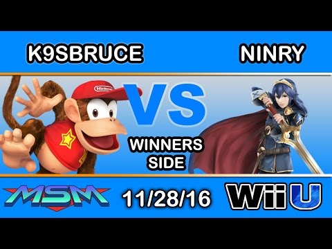 MSM 76 - K9sbruce (Diddy Kong) Vs. Ninry (Lucina) Winners Side - Smash Wii U