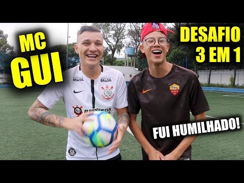 O MC GUI JOGA MUITO E EU NÃO SABIA!!? - DESAFIOS DE FUTEBOL