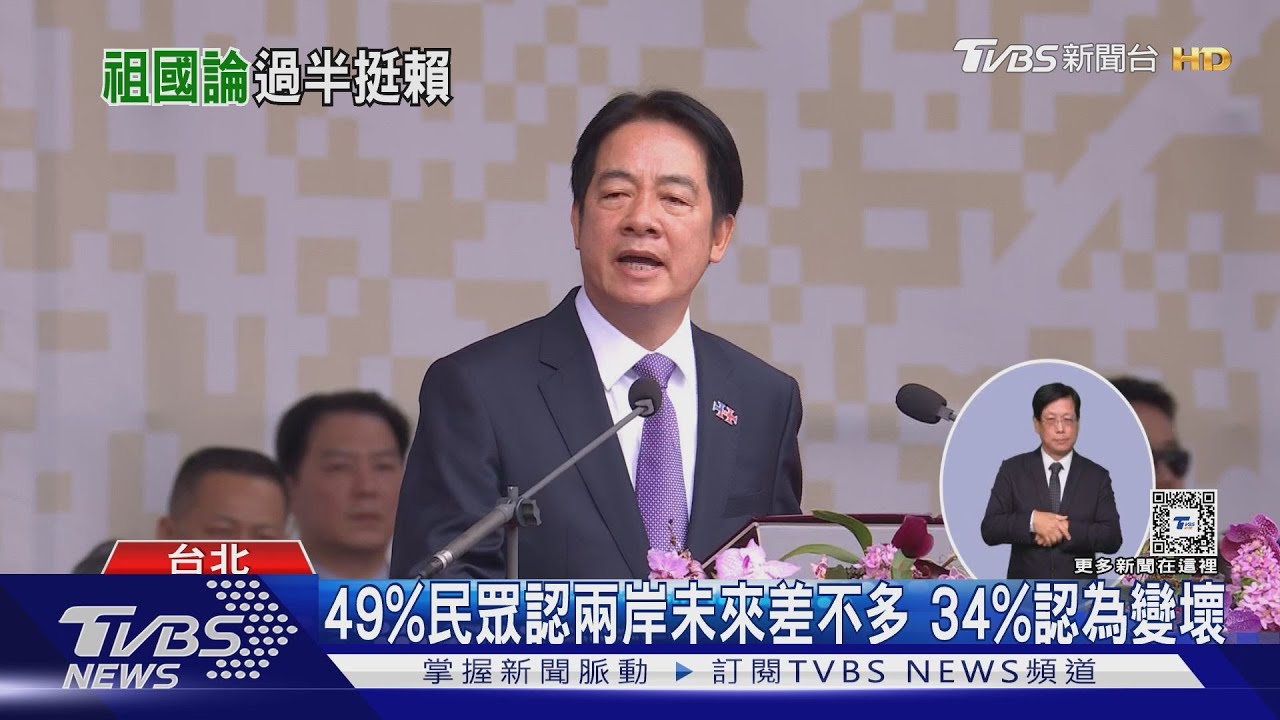 總統拋「祖國論」! TVBS民調57%民眾力挺
