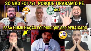 MELHORES REAÇÕES de CORINTIANOS SURTANDO COM GOLEADA E GRITOS DE OLÉ l PALMEIRAS 4X1 CORINTHIANS