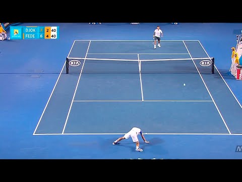 Roger Federer Drop Shots but they get increasingly more unstoppable