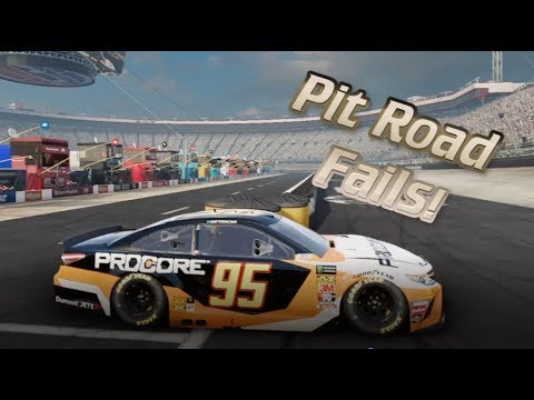 NASCAR Heat 4 Pit Road Crashes and Fails
