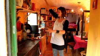 Gypsy Wagon/Tiny House Tour in Germany (Recycled/Dumpster Dived)