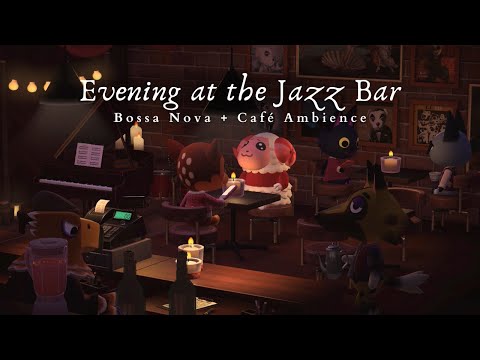 Evening at the Jazz Bar 🎹 Bossa Nova Jazz Music 1 Hour No Ads + Chatter | Studying Music | Work Aid🎧
