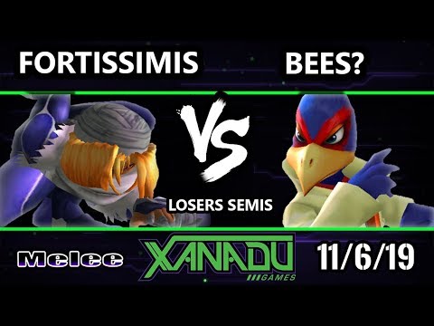 S@X 327 SSBM - fortissimis (Sheik) Vs. Bees? (Falco) Smash Melee Losers Semis