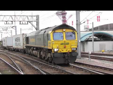 An afternoon at Stratford 28/02/2014 - DRS 47, Freightliner 86's, 66 & 70 & Overhead line MPV's