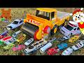Cleaning Up A Massive Amount Of Cars The Cleanup Road Roller Rolls Up The Little Cars