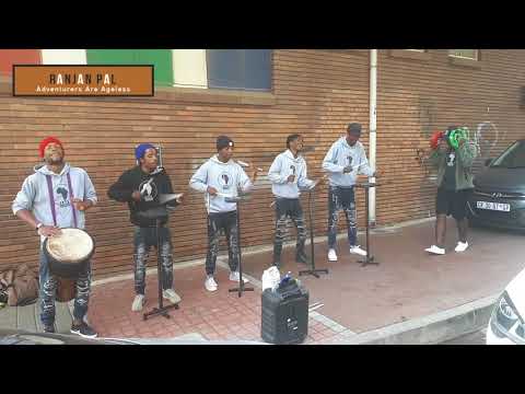 Street drummers provide entertainment in the Maboneng precinct | Ranjan Pal Travel Writer