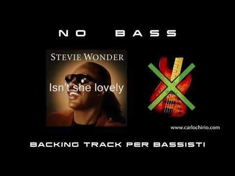 Isn't She Lovely Stevie Wonder NO BASS backing track per bassisti Suona tu il Basso (Bassless)