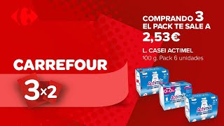 Carrefour 3x2_Actimel 20" anuncio