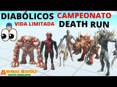 Diabólicos Campeonato Death Run Com Vida Limitada  -  Animal Revolt Battle Simulator