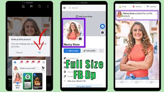 How to upload full size facebook profile picture without crop || android & ios fb full dp photo 2023