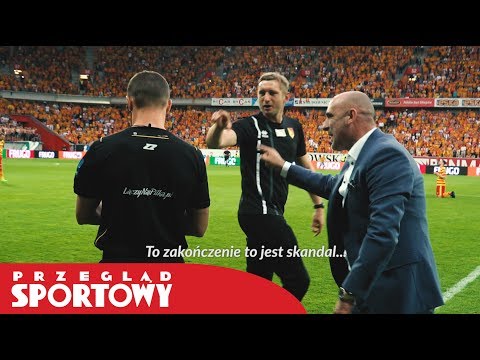 #Jagiellonia - #Lech 2:2. Emocje trenera Probierza na ławce i pod szatnią