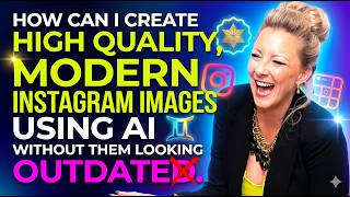 How can I create high quality, modern Instagram images using AI without them looking outdated