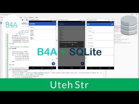 Basic4android B4a B4a With Sqlite Database Offline Database Part 3