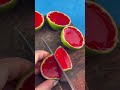 How to make something sweet for the summertime. Mini watermelon jelly lime for dessert. #dessert