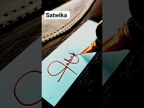 Satwika | Letter S Signature  #calligraphy #signature #signaturestyle #handwriting #shorts