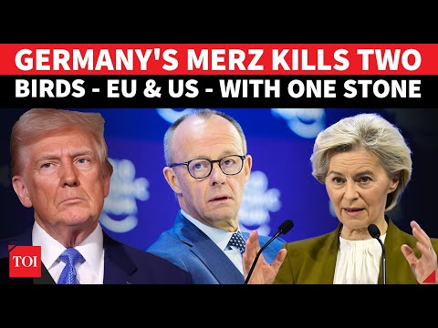 Germany's Merz DESTROYS Trump & Europe In Blistering Davos Speech | 'EU, Don't Get Bullied'