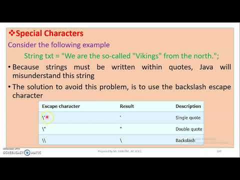 Java Module 2 Topic 16 String Continuation
