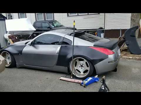 350z duraflex ing-s wing install - terrible fitment