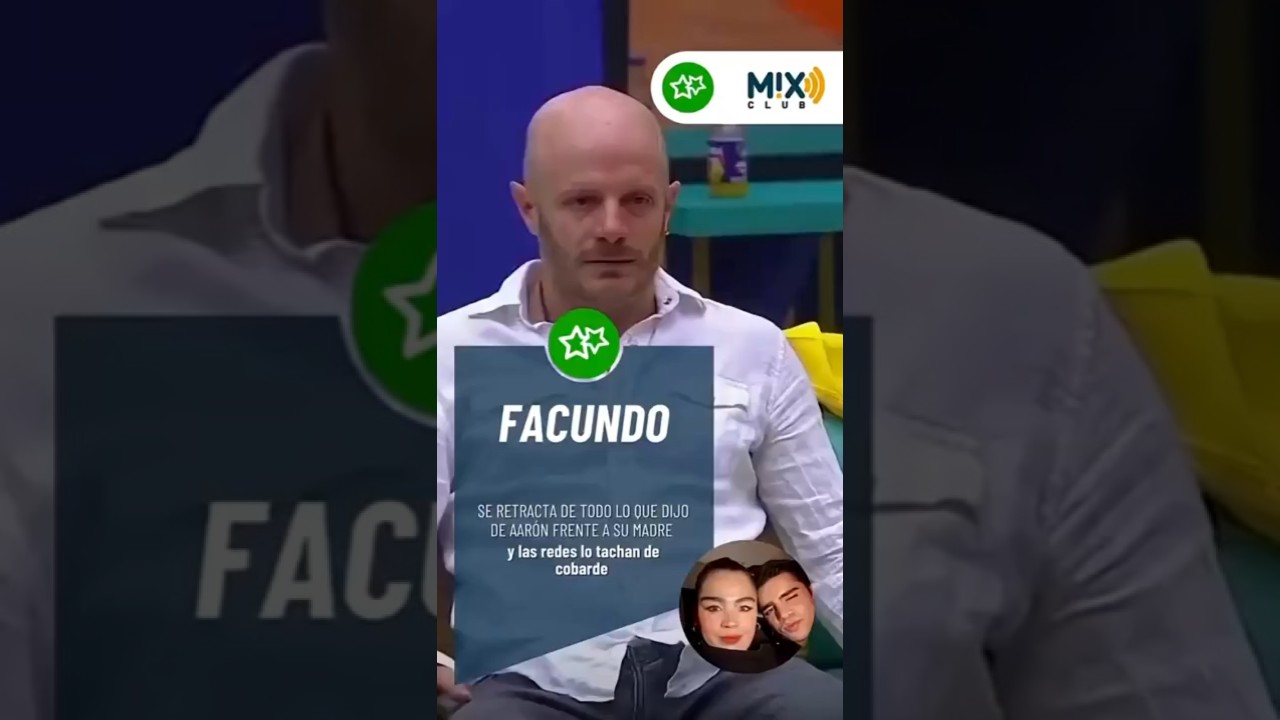 #Facundo pasó de tirarle a #AarónMercury a ponerse de tapete frente a su mamá.