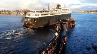 preview picture of video 'S.S. Badger Leaves Ludington For Last Time In 2012'