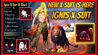 IGNIS X SUIT 7-STAR FIRST LOOK / 3.1 UPDATE RELEASE DATE CHANGED ? MYTHIC LION COMPANION ( BGMI )