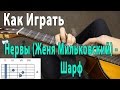 #21 Как Играть "Нервы (Женя Мильковский) - Шарф" на гитаре ( Видео Разбор ...